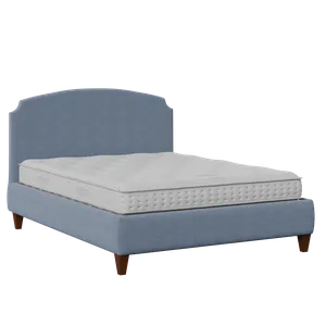Lide cama tapizada en tela azul - Thumbnail