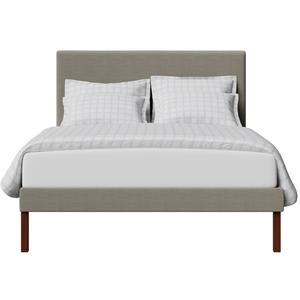 Misaki Upholstered cama tapizada en tela gris - Thumbnail
