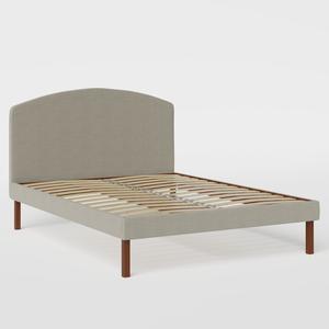 Okawa Upholstered upholstered bed in grey fabric - Thumbnail
