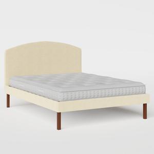 Okawa Upholstered cama tapizada en tela natural - Thumbnail