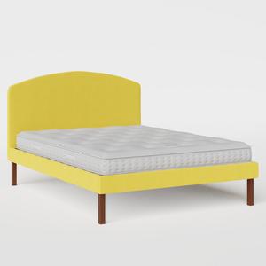 Okawa Upholstered upholstered bed in sunflower fabric - Thumbnail