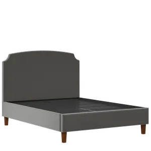 Poole Slim upholstered bed in iron fabric - Thumbnail