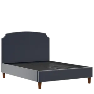 Poole Slim upholstered bed in oxford blue fabric - Thumbnail