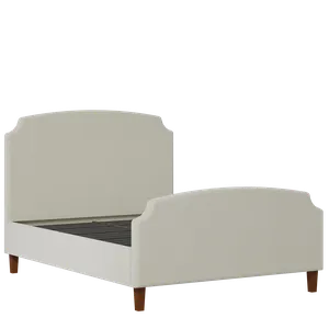 Poole upholstered bed in oatmeal fabric - Thumbnail