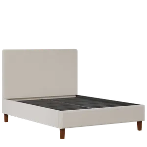 Porto Slim upholstered bed in silver fabric - Thumbnail