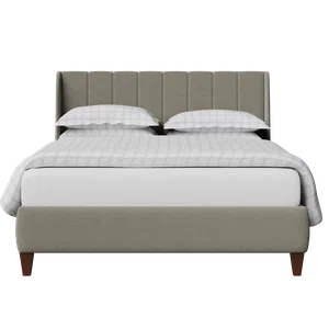 Sunderland Pleated stoffen bed in grijs - Thumbnail