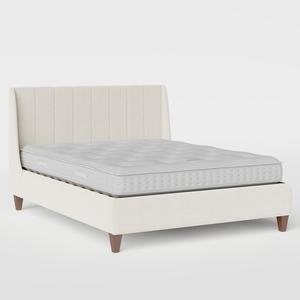 Sunderland Pleated upholstered bed in mist fabric - Thumbnail