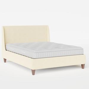 Sunderland upholstered bed in natural fabric - Thumbnail