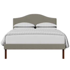 Yoshida Upholstered cama tapizada en tela gris - Thumbnail