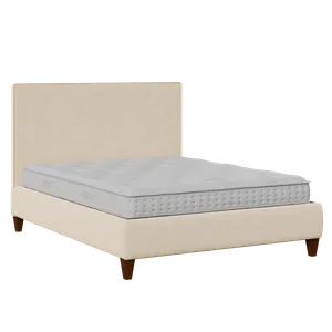 Yushan Buttoned Diagonal stoffen bed in natural - Thumbnail