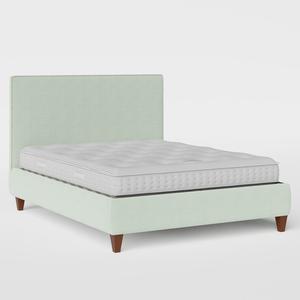 Yushan with Piping upholstered bed in duckegg fabric - Thumbnail