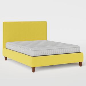Yushan with Piping upholstered bed in sunflower fabric - Thumbnail