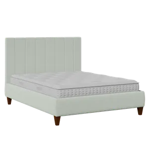 Yushan Pleated upholstered bed in duckegg fabric - Thumbnail