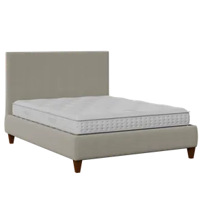 Yushan cama tapizada en tela gris - Thumbnail
