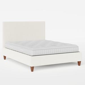 Yushan upholstered bed in mist fabric - Thumbnail
