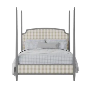 Austin Slim Upholstered wood upholstered upholstered bed in grey with Romo Kemble Putty fabric - Thumbnail