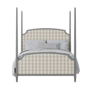 Austin Upholstered wood upholstered upholstered bed in grey with Romo Kemble Putty fabric - Thumbnail