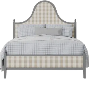 Bryce Upholstered wood upholstered upholstered bed in grey with Romo Kemble Putty fabric - Thumbnail