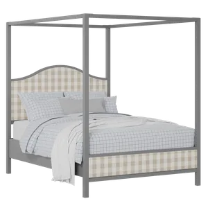 Coleridge Slim Upholstered wood upholstered bed in grey with Romo Kemble Putty fabric - Thumbnail