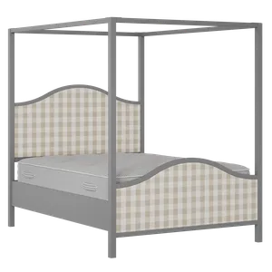 Coleridge Upholstered wood upholstered bed in grey with Romo Kemble Putty fabric - Thumbnail