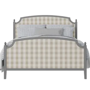 Kipling Upholstered wood upholstered upholstered bed in grey with Romo Kemble Putty fabric - Thumbnail