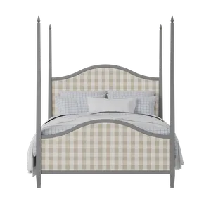 Larkin Upholstered wood upholstered upholstered bed in grey with Romo Kemble Putty fabric - Thumbnail
