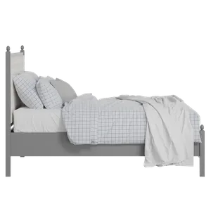 Marbella Slim Upholstered wood upholstered bed in grey with Romo Kemble Putty fabric - Thumbnail