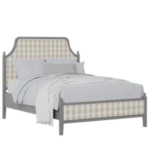 Ruskin Slim Upholstered wood upholstered bed in grey with Romo Kemble Putty fabric - Thumbnail