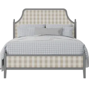 Ruskin Slim Upholstered wood upholstered upholstered bed in grey with Romo Kemble Putty fabric - Thumbnail