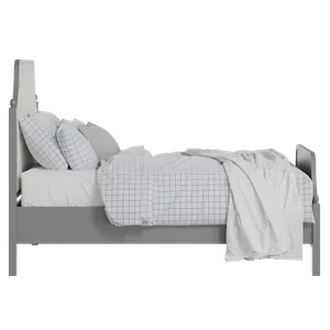 Ruskin Upholstered wood upholstered bed in grey with Romo Kemble Putty fabric - Thumbnail