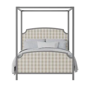 Shelley Upholstered wood upholstered upholstered bed in grey with Romo Kemble Putty fabric - Thumbnail