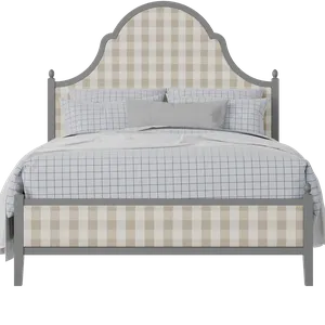 Tennyson Upholstered wood upholstered upholstered bed in grey with Romo Kemble Putty fabric - Thumbnail