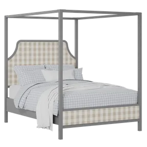 Tynan Upholstered wood upholstered bed in grey with Romo Kemble Putty fabric - Thumbnail