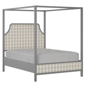 Tynan Upholstered wood upholstered bed in grey with Romo Kemble Putty fabric - Thumbnail
