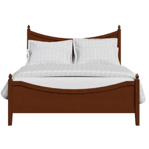 Blake Low Footend wood bed in dark cherry - Thumbnail