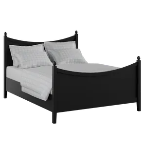 Blake Painted painted wood bed in black with Juno mattress - Thumbnail