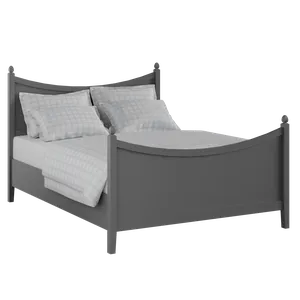 Blake Painted painted wood bed in grey with Juno mattress - Thumbnail
