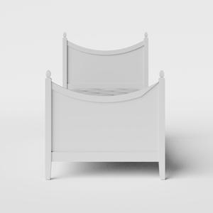 Blake Painted single painted wood bed in white with Juno mattress - Thumbnail