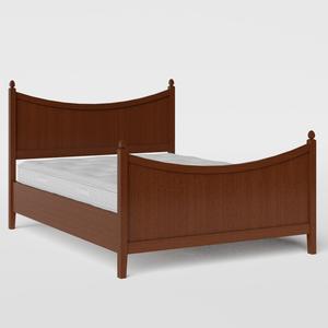 Blake wood bed in dark cherry with Juno mattress - Thumbnail