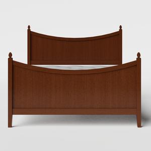 Blake wood bed in dark cherry with Juno mattress - Thumbnail