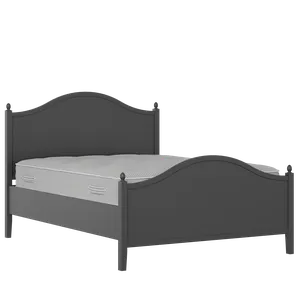 Brady Painted painted wood bed in black with Juno mattress - Thumbnail