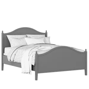 Brady painted wood bed in grey with Juno mattress - Thumbnail