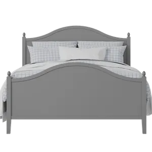 Brady Painted painted wood bed in grey with Juno mattress - Thumbnail