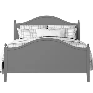 Brady Painted painted wood bed in grey with Juno mattress - Thumbnail