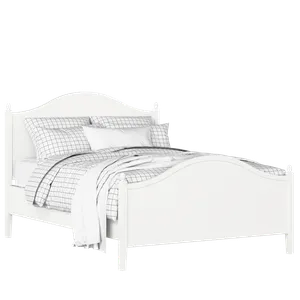 Brady painted wood bed in white with Juno mattress - Thumbnail