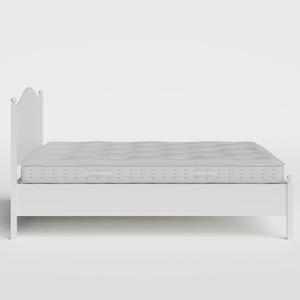 Brady Painted cama de madera pintada en blanco con colchón - Thumbnail