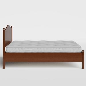 Brady houten bed in dark cherry met matras - Thumbnail