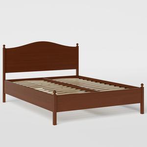Brady houten bed in dark cherry - Thumbnail