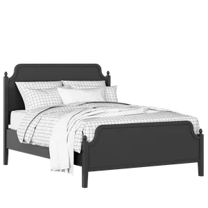 Bronte painted wood bed in black with Juno mattress - Thumbnail