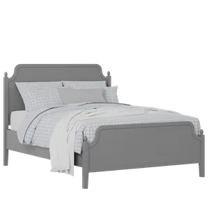 Bronte painted wood bed in grey with Juno mattress - Thumbnail